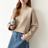 袖切り替えドロップショルダーニット オーバーサイズ ニットセーター | COCOMOMO | 詳細画像9