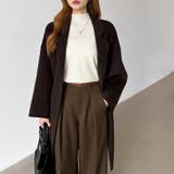 プリーツスリーブニット ボリューム袖ニット ハイネック | COCOMOMO | 詳細画像5 