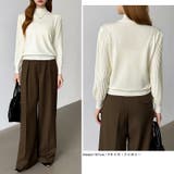 プリーツスリーブニット ボリューム袖ニット ハイネック | COCOMOMO | 詳細画像6 