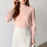 プリーツスリーブニット ボリューム袖ニット ハイネック | COCOMOMO | 詳細画像12 