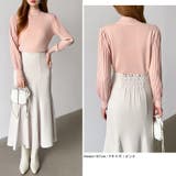 プリーツスリーブニット ボリューム袖ニット ハイネック | COCOMOMO | 詳細画像15 