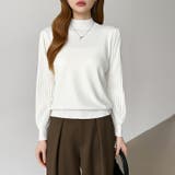 プリーツスリーブニット ボリューム袖ニット ハイネック | COCOMOMO | 詳細画像19 