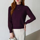 プリーツスリーブニット ボリューム袖ニット ハイネック | COCOMOMO | 詳細画像21 