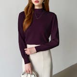 プリーツスリーブニット ボリューム袖ニット ハイネック | COCOMOMO | 詳細画像22 