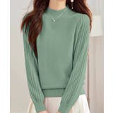 プリーツスリーブニット ボリューム袖ニット ハイネック | COCOMOMO | 詳細画像13