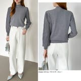 プリーツスリーブニット ボリューム袖ニット ハイネック | COCOMOMO | 詳細画像38 