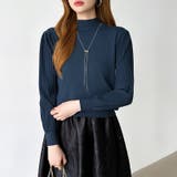 プリーツスリーブニット ボリューム袖ニット ハイネック | COCOMOMO | 詳細画像42 