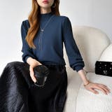 プリーツスリーブニット ボリューム袖ニット ハイネック | COCOMOMO | 詳細画像48 