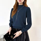 プリーツスリーブニット ボリューム袖ニット ハイネック | COCOMOMO | 詳細画像50 