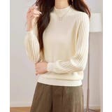 プリーツスリーブニット ボリューム袖ニット ハイネック | COCOMOMO | 詳細画像19