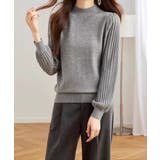 プリーツスリーブニット ボリューム袖ニット ハイネック | COCOMOMO | 詳細画像23