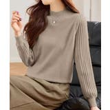 プリーツスリーブニット ボリューム袖ニット ハイネック | COCOMOMO | 詳細画像27