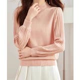 プリーツスリーブニット ボリューム袖ニット ハイネック | COCOMOMO | 詳細画像8