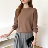 シンプルなのに印象的。プリーツスリーブニット ニット ボリューム袖 | COCOMOMO | 詳細画像17