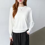 シンプルなのに印象的。プリーツスリーブニット ニット ボリューム袖 | COCOMOMO | 詳細画像1