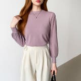 シンプルなのに印象的。プリーツスリーブニット ニット ボリューム袖 | COCOMOMO | 詳細画像29