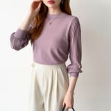 シンプルなのに印象的。プリーツスリーブニット ニット ボリューム袖 | COCOMOMO | 詳細画像32