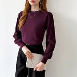 シンプルなのに印象的。プリーツスリーブニット ニット ボリューム袖 | COCOMOMO | 詳細画像45