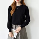 シンプルなのに印象的。プリーツスリーブニット ニット ボリューム袖 | COCOMOMO | 詳細画像55