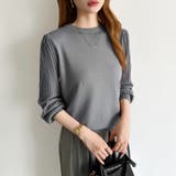 シンプルなのに印象的。プリーツスリーブニット ニット ボリューム袖 | COCOMOMO | 詳細画像61