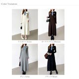 デニム切り替えニットワンピース デニムドッキング ワンピース | COCOMOMO | 詳細画像45 