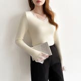 あったか裏シャギーレースニット 裏起毛 レースニット | COCOMOMO | 詳細画像27 