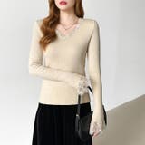 あったか裏シャギーレースニット 裏起毛 レースニット | COCOMOMO | 詳細画像3 