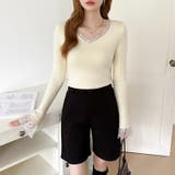 あったか裏シャギーレースニット 裏起毛 レースニット | COCOMOMO | 詳細画像31 