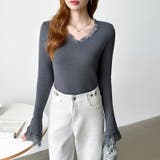 あったか裏シャギーレースニット 裏起毛 レースニット | COCOMOMO | 詳細画像42 