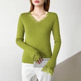 あったか裏シャギーレースニット 裏起毛 レースニット | COCOMOMO | 詳細画像44 