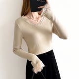 あったか裏シャギーレースニット 裏起毛 レースニット | COCOMOMO | 詳細画像5 