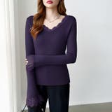 あったか裏シャギーレースニット 裏起毛 レースニット | COCOMOMO | 詳細画像50 