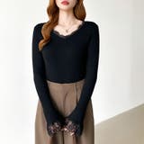 あったか裏シャギーレースニット 裏起毛 レースニット | COCOMOMO | 詳細画像54 