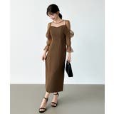 凛と華やぐ、オフショルチュールパーティードレス 結婚式ワンピース ドレス | COCOMOMO | 詳細画像31 