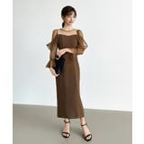 凛と華やぐ、オフショルチュールパーティードレス 結婚式ワンピース ドレス | COCOMOMO | 詳細画像33 