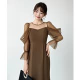 凛と華やぐ、オフショルチュールパーティードレス 結婚式ワンピース ドレス | COCOMOMO | 詳細画像36 