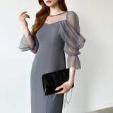 凛と華やぐ、オフショルチュールパーティードレス 結婚式ワンピース ドレス | COCOMOMO | 詳細画像15