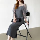 凛と華やぐ、オフショルチュールパーティードレス 結婚式ワンピース ドレス | COCOMOMO | 詳細画像16