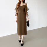 凛と華やぐ、オフショルチュールパーティードレス 結婚式ワンピース ドレス | COCOMOMO | 詳細画像2