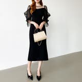 凛と華やぐ、オフショルチュールパーティードレス 結婚式ワンピース ドレス | COCOMOMO | 詳細画像21