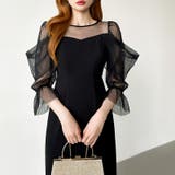 凛と華やぐ、オフショルチュールパーティードレス 結婚式ワンピース ドレス | COCOMOMO | 詳細画像24