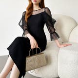 凛と華やぐ、オフショルチュールパーティードレス 結婚式ワンピース ドレス | COCOMOMO | 詳細画像27