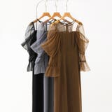 凛と華やぐ、オフショルチュールパーティードレス 結婚式ワンピース ドレス | COCOMOMO | 詳細画像32