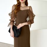 凛と華やぐ、オフショルチュールパーティードレス 結婚式ワンピース ドレス | COCOMOMO | 詳細画像9