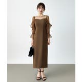 凛と華やぐ、オフショルチュールパーティードレス 結婚式ワンピース ドレス | COCOMOMO | 詳細画像30 