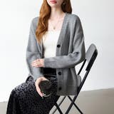 Vネックニットカーディガン カーディガン オーバーサイズ | COCOMOMO | 詳細画像20 