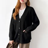 Vネックニットカーディガン カーディガン オーバーサイズ | COCOMOMO | 詳細画像33 