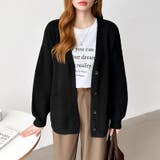 Vネックニットカーディガン カーディガン オーバーサイズ | COCOMOMO | 詳細画像38 