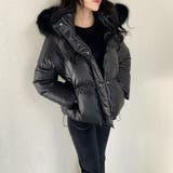 ファー付き中綿ジャケット フェイクダウンジャケット アウター | COCOMOMO | 詳細画像10 