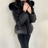 ファー付き中綿ジャケット フェイクダウンジャケット アウター | COCOMOMO | 詳細画像12 